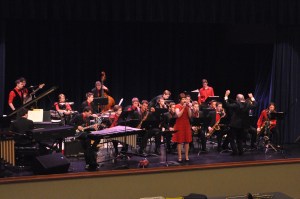 Jazz Ensemble performing at the Eau Claire Jazz Festival.